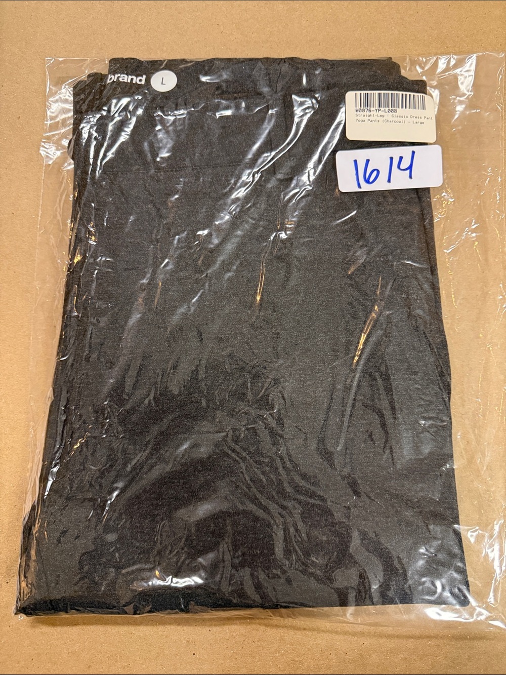 New Betabrand Charcoal Straight Classic Dress Pant Yoga Pants Large - Picture 2 of 5